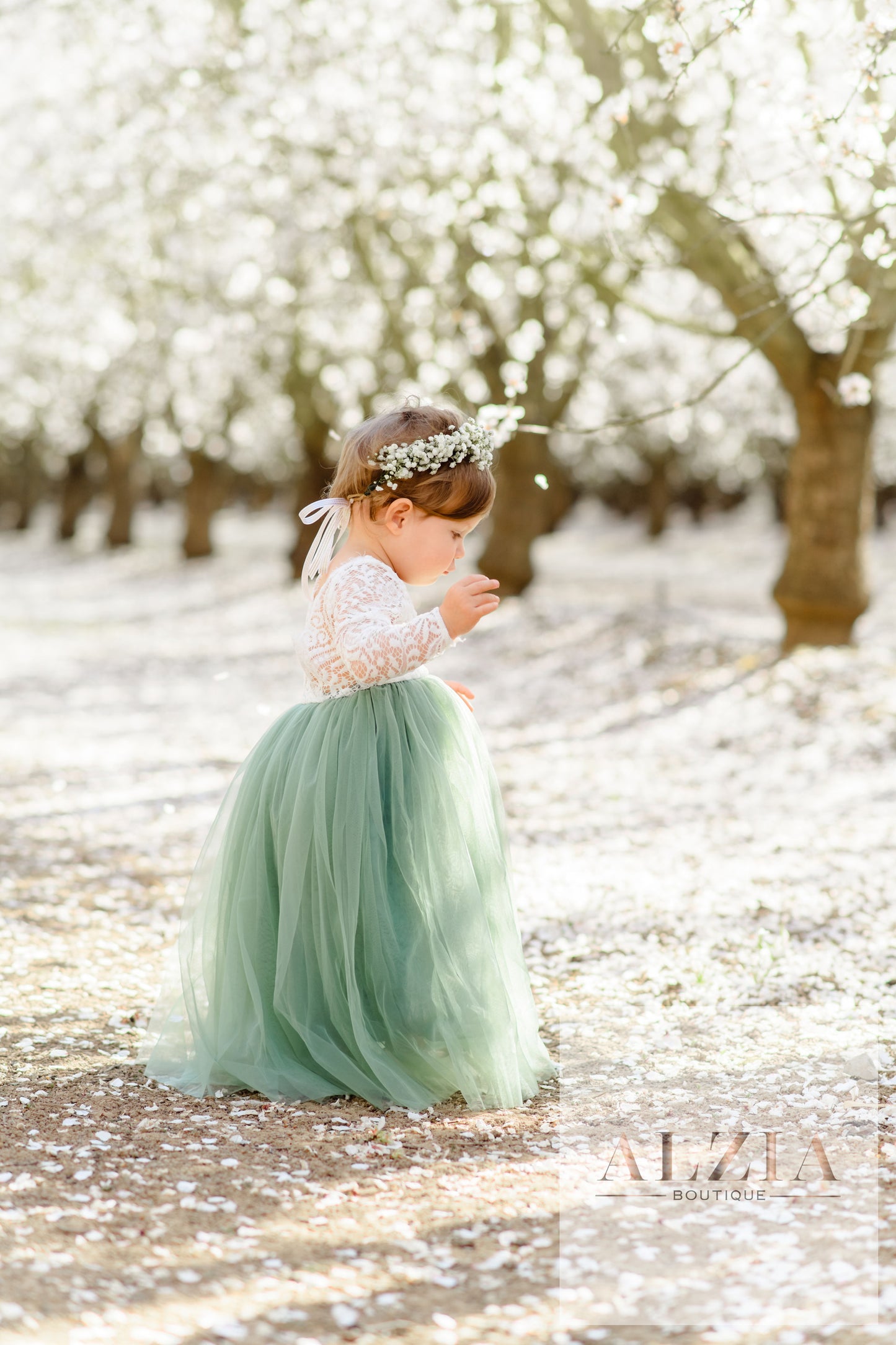 Sage Green Tulle Dress