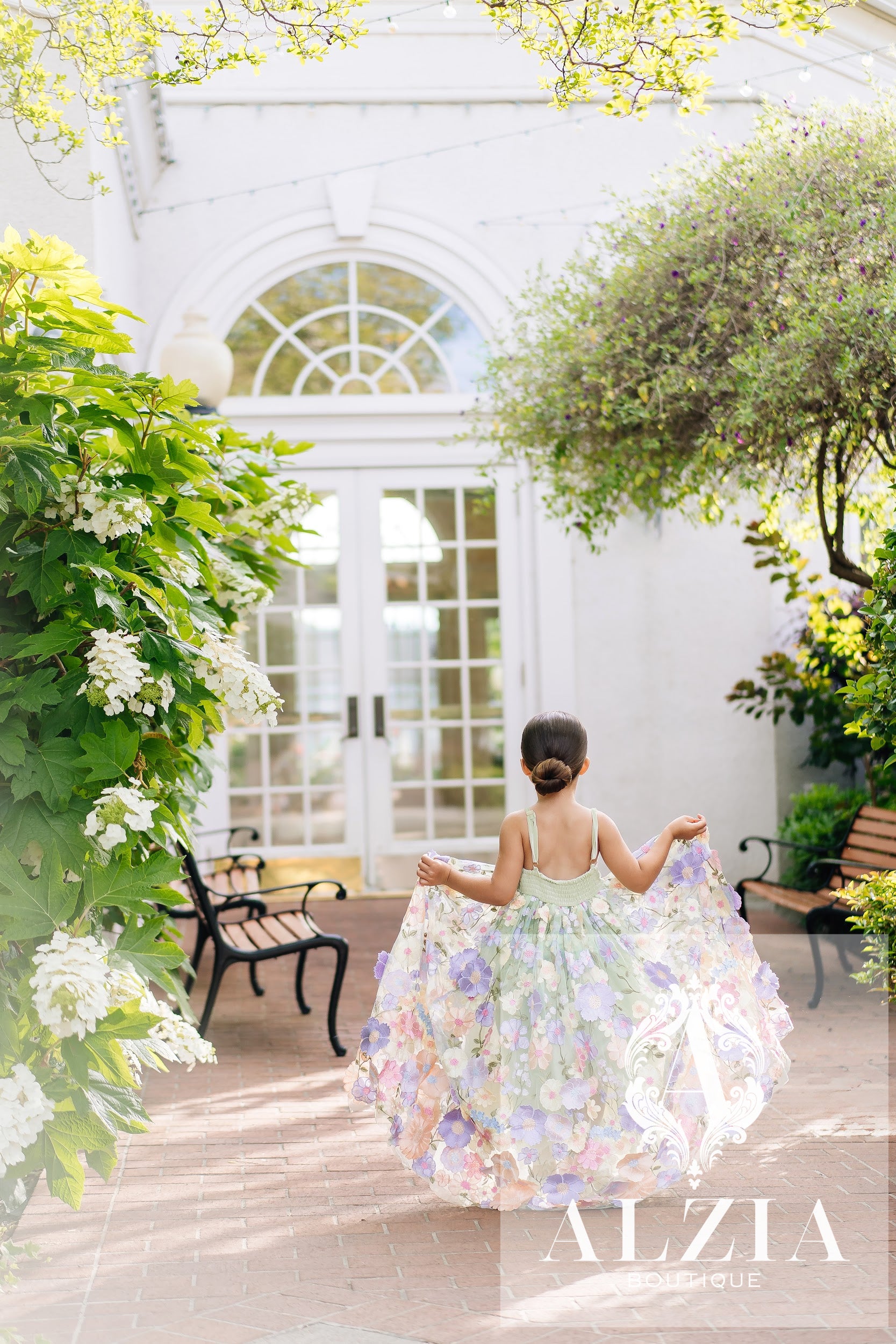 flower girl dresses mint green Embroidered Sage Flower Girl Dress